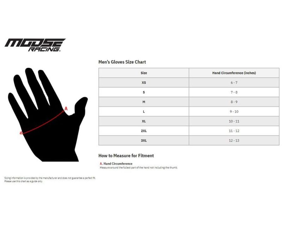 Moose Racing ADV1 Waterproof MX Motocross Offroad ATV Black Gloves - Pick Size-283176