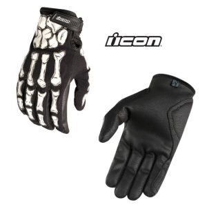 Icon Hooligan Crestfallen Street Motorcycle Black Gloves - Pick Size-0