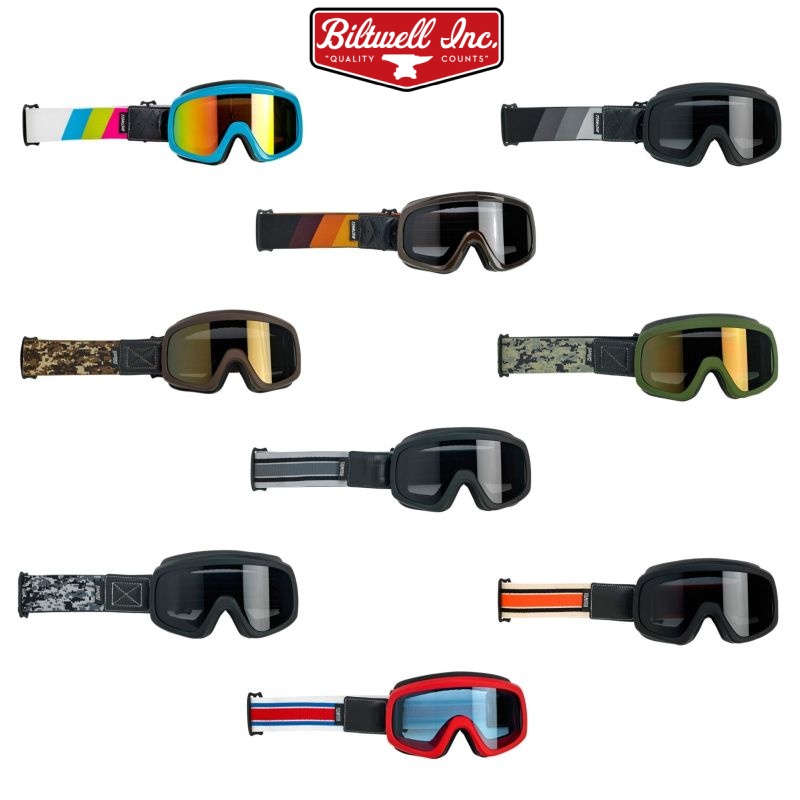 Biltwell Overland 2.0 Street Motorcycle Riding goggles - Pick Color-0