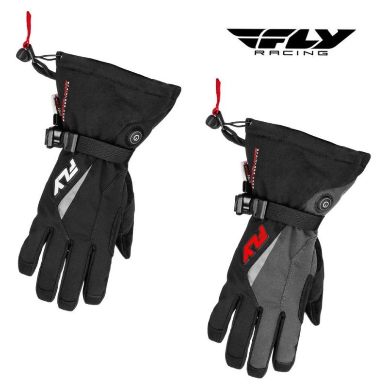 Fly Racing Title Heated Dual Sport Motorcycle Gloves - Pick Size & Color-0