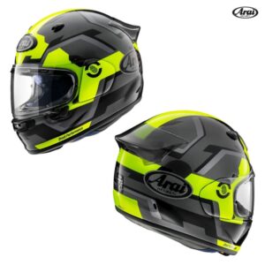 Arai Contour-X Face Fluorescent Yellow Full Face Motorcycle Helmet - Pick Size
