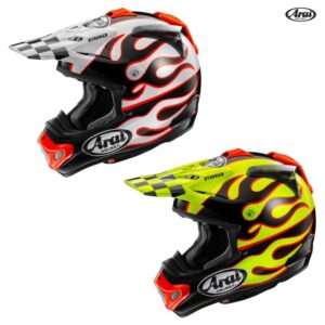 Arai VX-Pro4 Flame Motocross Offroad ATV Helmet - Pick Size & Color