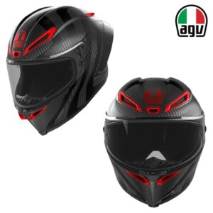 AGV Pista GP RR Intrepido Full Face Motorcycle Matte Carbon/Black/Red Helmet