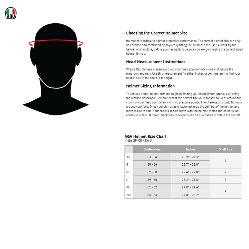 AGV K6 S Full Face Street Motorcycle Helmet - Pick Size & Color - Image 2