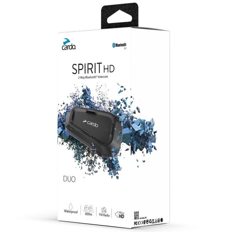 Cardo Spirit HD Bluetooth Headset Duo Pack Motorcycle Helmet Communication