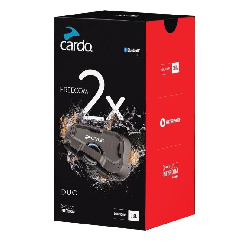 Cardo Freedom 2X Duo Pack Motorcycle Helmet Bluetooth Communication System
