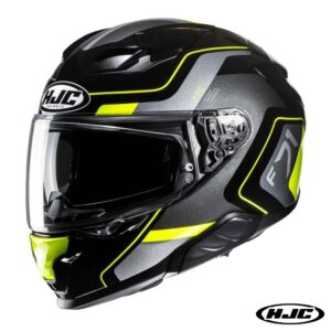 HJC F71 Arcan Full Face Street Motorcycle Matte Yellow/Black/Silver Helmet