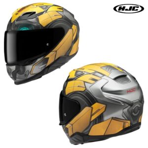 HJC F71 Hasbro Bumblebee Full Face Street Motorcycle Helmet - Pick Size