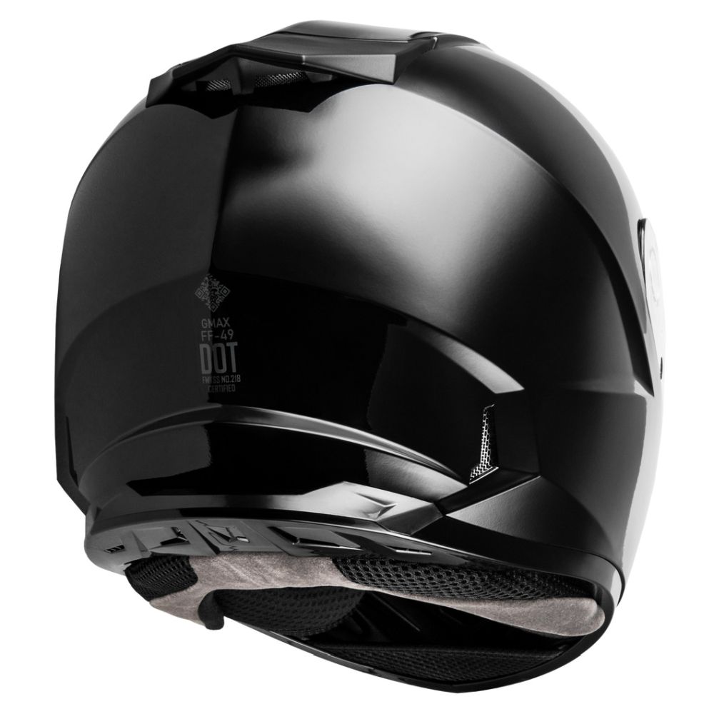 Gmax FF-49 Solid Street Motorcycle Helmet - Pick Size & Color - Image 4