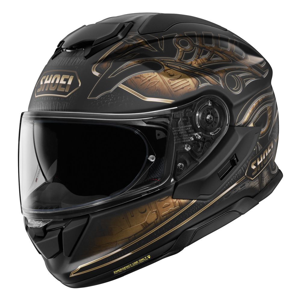 Shoei GT-Air 3 Nile Black/Copper Street Motorcycle Helmet - Pick Size - Image 3