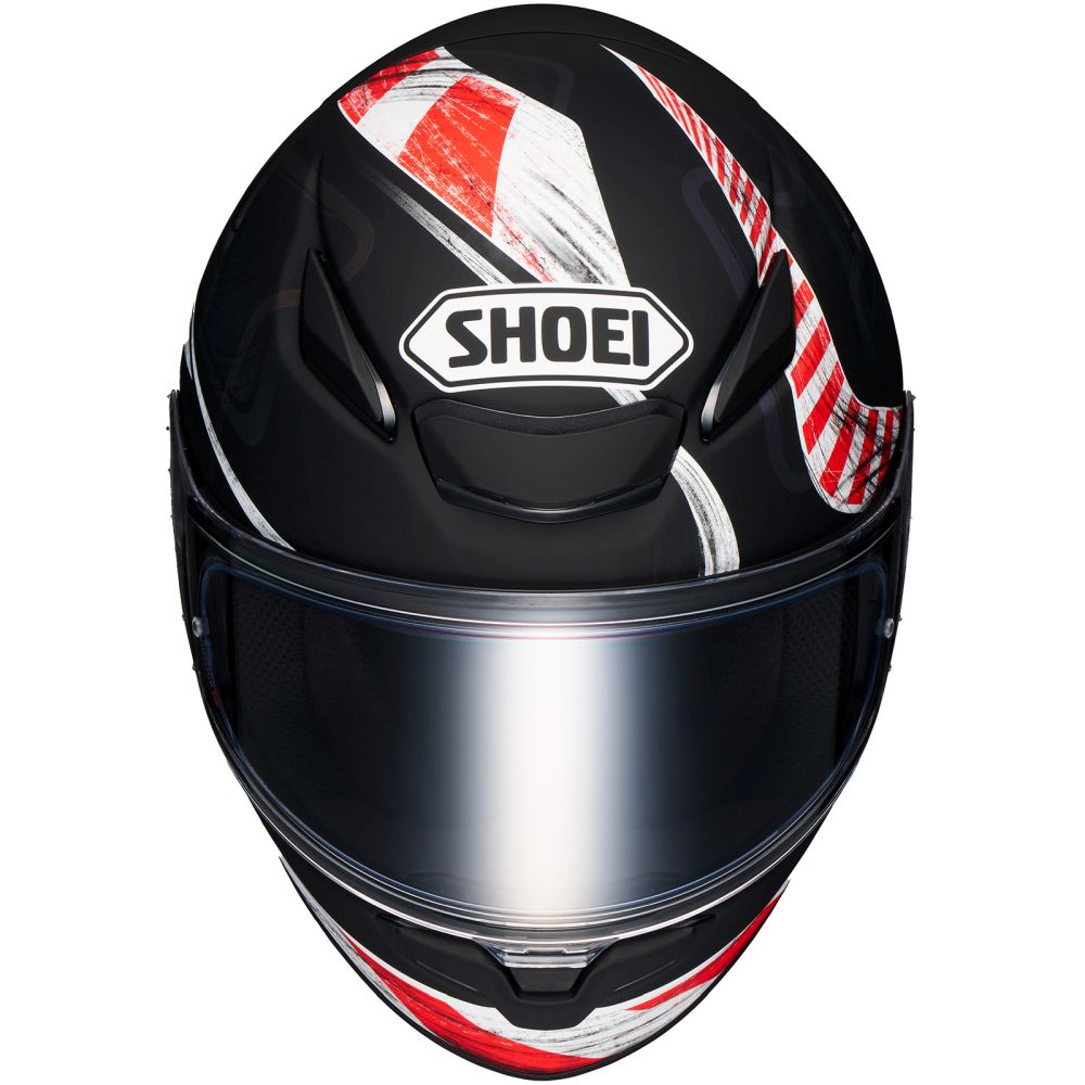 Shoei RF-1400 Knee Down Black/Red/White Street Motorcycle Helmet - Pick Size - Image 4