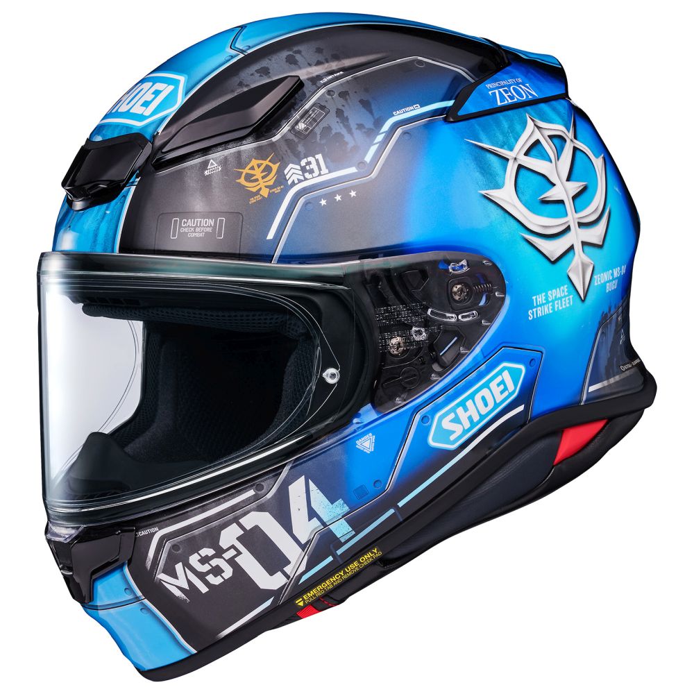 Shoei RF-1400 Ramba Ral's Bugu Blue/Navy Street Motorcycle Helmet - Pick Size - Image 3