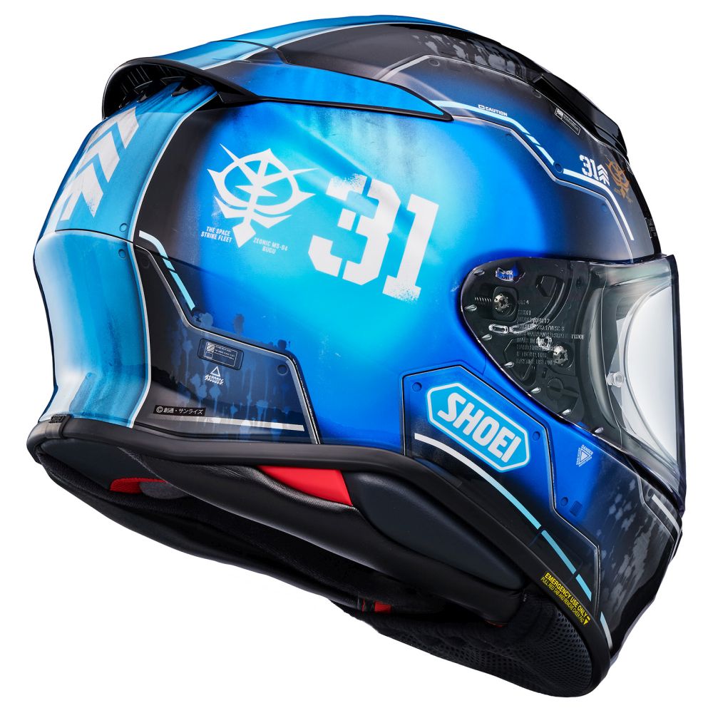 Shoei RF-1400 Ramba Ral's Bugu Blue/Navy Street Motorcycle Helmet - Pick Size - Image 4