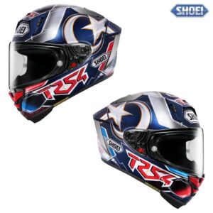 Shoei X-15 Toprak Blue/Red/White Street Motorcycle Helmet - Pick Size