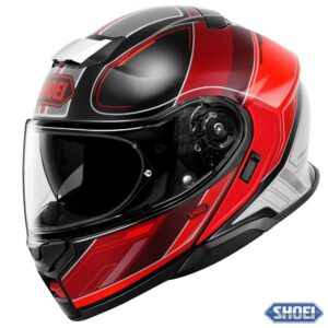 Shoei Neotec 3 Sharpen Black/Red/Gray Street Motorcycle Helmet - Pick Size
