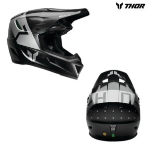 Thor Reflex Sport Rogue Charcoal/Silver Motocross Offroad Helmet - Pick Size