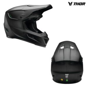 Thor Reflex Sport Carbon Stealth Black Motocross Offroad Helmet - Pick Size