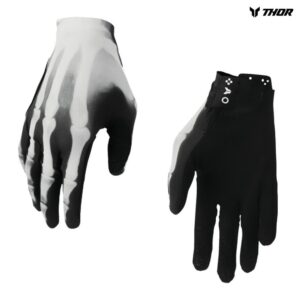 Thor Sportmode X-RAY Black/White Motocross Offroad Gloves - Pick Size