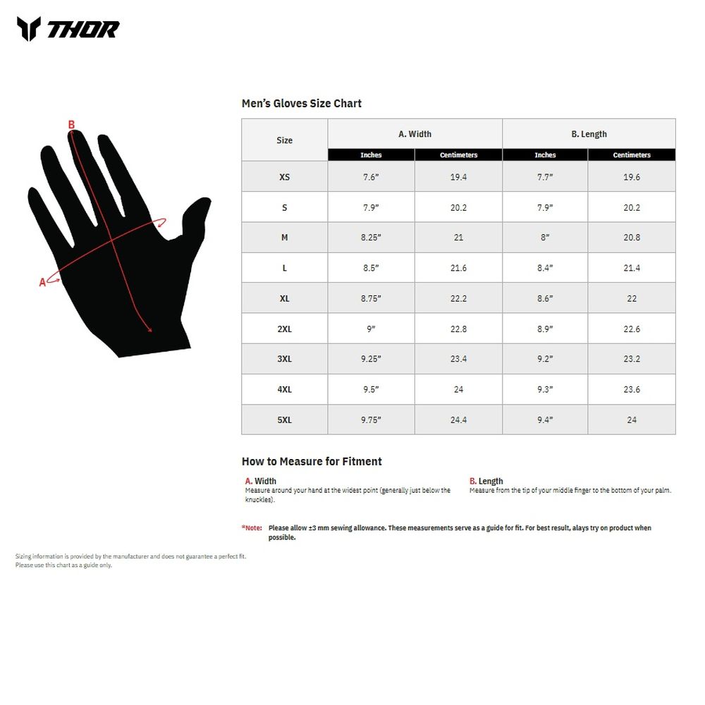 Thor Sportmode X-RAY Black/White Motocross Offroad Gloves - Pick Size - Image 2