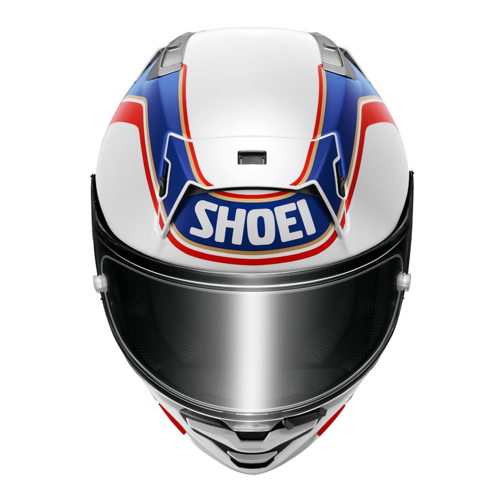 Shoei X-15 Gardner White/Blue/Red Street Motorcycle Helmet - Pick Size - Image 5