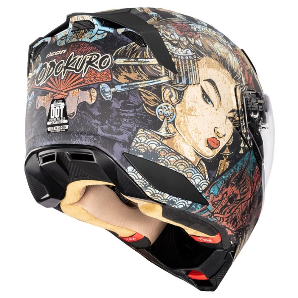 Icon Threshold Odokuro Black Modular Street Motorcycle Helmet - Pick Size - Image 5