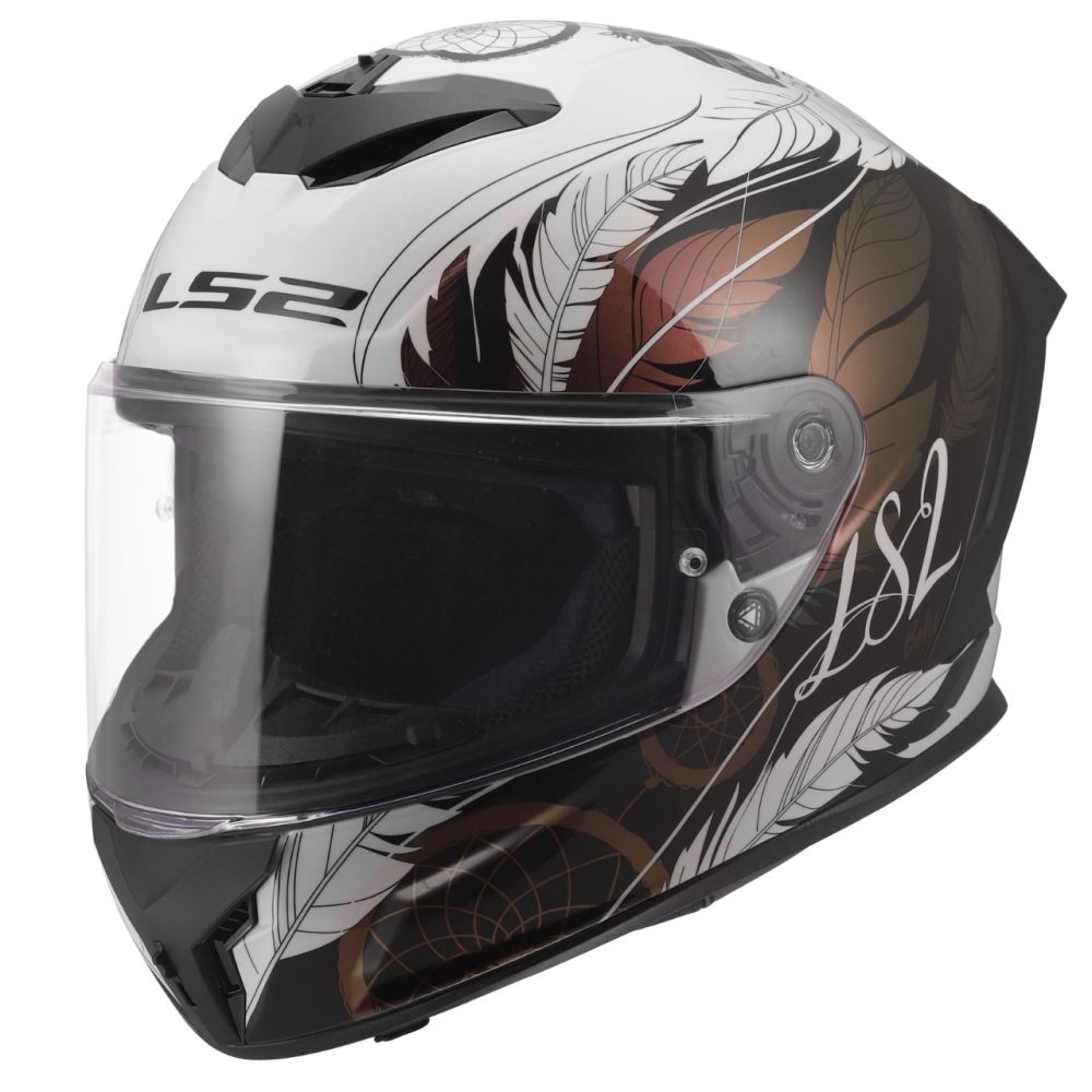 LS2 Rapid III Dreamcatcher Chameleon White Full Face Street Motorcycle Helmet - Image 3
