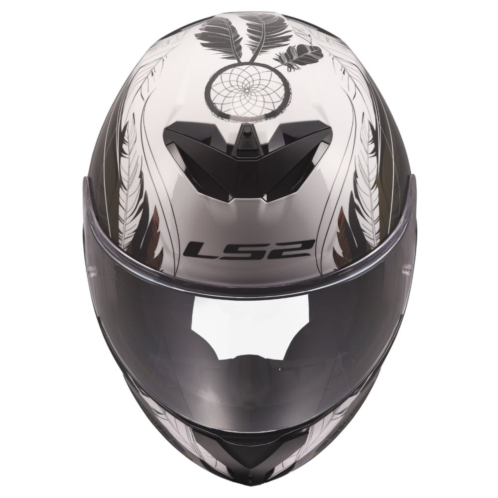 LS2 Rapid III Dreamcatcher Chameleon White Full Face Street Motorcycle Helmet - Image 6