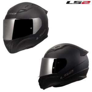 LS2 Centric Mercury Solid Matte Black Full Face Street Motorcycle Helmet