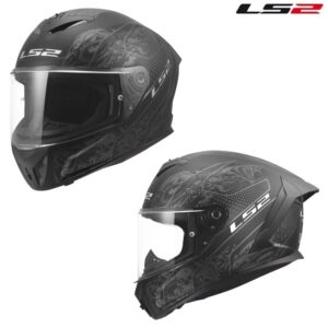 LS2 Rapid III Crypt Matte Black Full Face Street Motorcycle Helmet - Pick Size