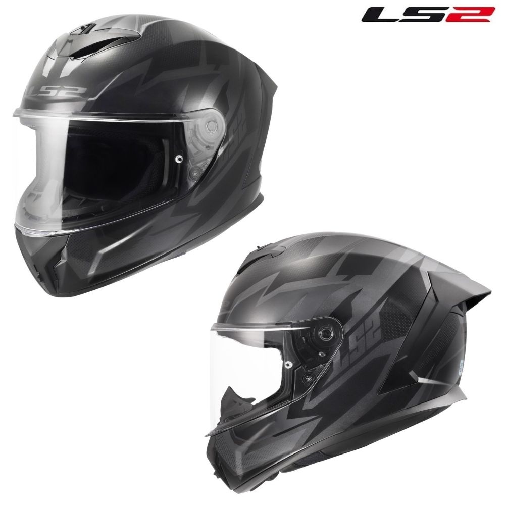 LS2 Rapid III Xtrem Matte Black/Gray Full Face Street Motorcycle Helmet