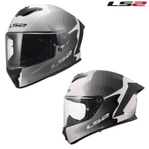 LS2 Rapid III Flow Gloss White/Gray/Black Full Face Street Motorcycle Helmet