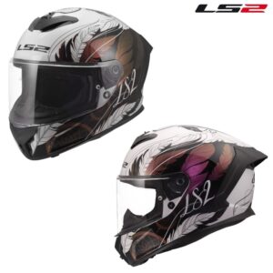 LS2 Rapid III Dreamcatcher Chameleon White Full Face Street Motorcycle Helmet