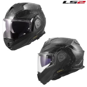 LS2 Advant X Carbon Forged Gloss Black Modular Street Motorcycle Helmet