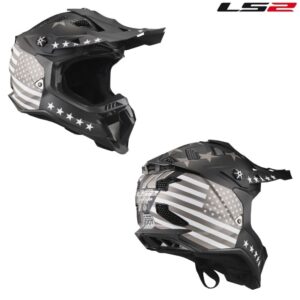 LS2 Subverter EVO 76 Matte Black/White/Gray Full Face Motocross Offroad Helmet