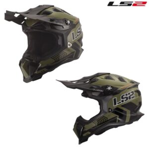 LS2 Subverter EVO Battalion Full Face MX Offroad Helmet Gloss Green/Black