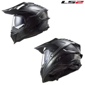 LS2 Explorer Carbon Dual Sport Motorcycle Helmet Matte Carbon
