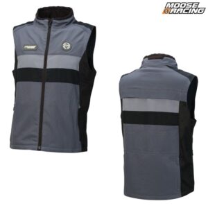 Moose Racing Moto Dual Sport Motorcycle Vest Gray/Black