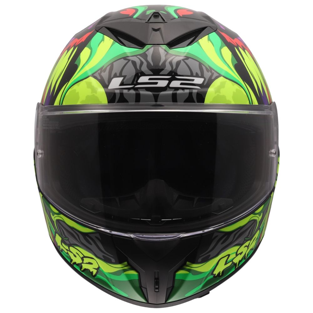 LS2 Rapid III Lycant Gloss Black/Green/Purple Full Face Street Motorcycle Helmet - Image 5