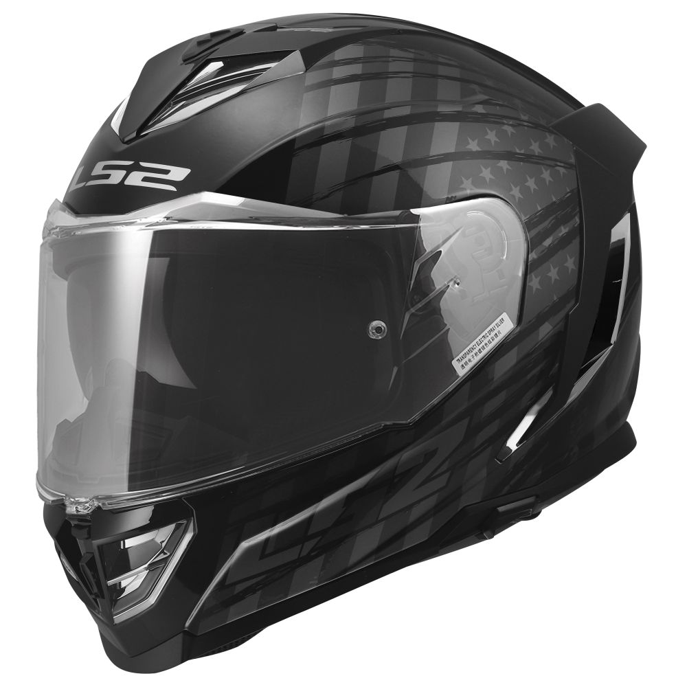 LS2 Assault III Flag Full Face Street Motorcycle Helmet - Pick Size & Color - Image 4