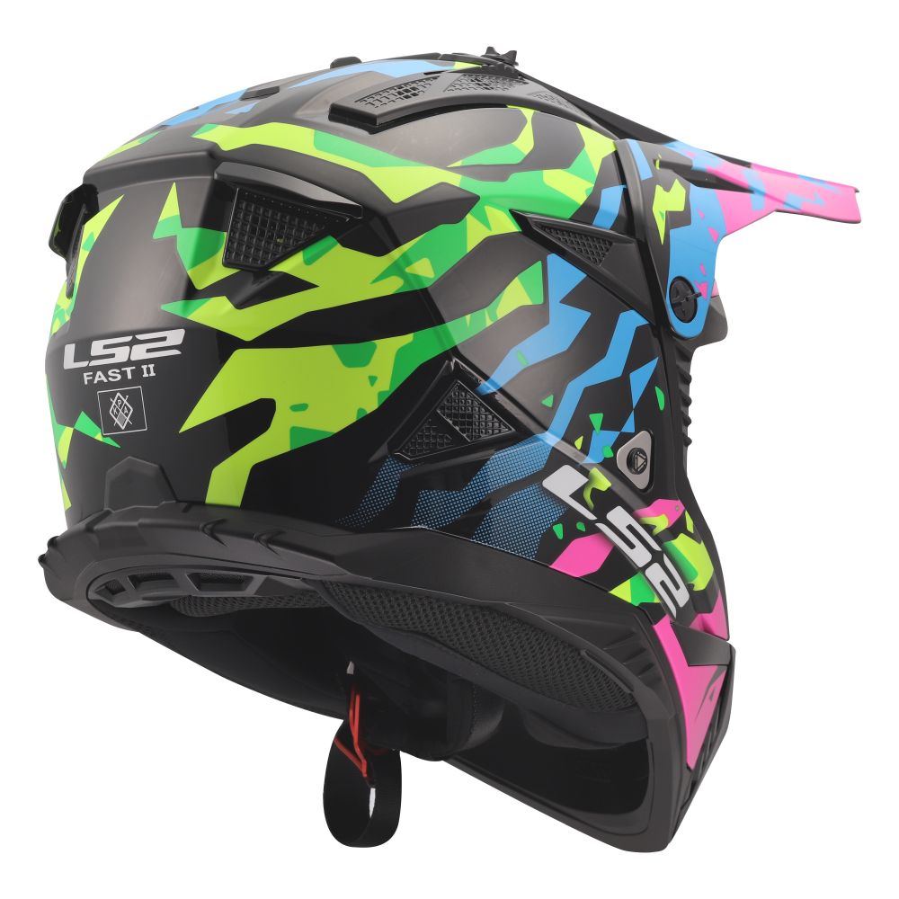 LS2 Gate II Electra Full Face MX Offroad Helmet - Pick Size & Color - Image 7