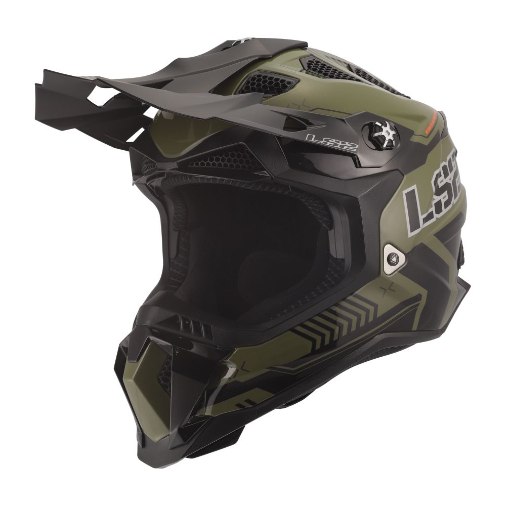 LS2 Subverter EVO Battalion Full Face MX Offroad Helmet Gloss Green/Black - Image 3