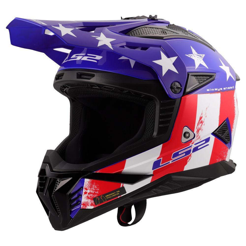 LS2 Gate II Battle Scar Full Face MX Offroad Helmet - Pick Size & Color - Image 9