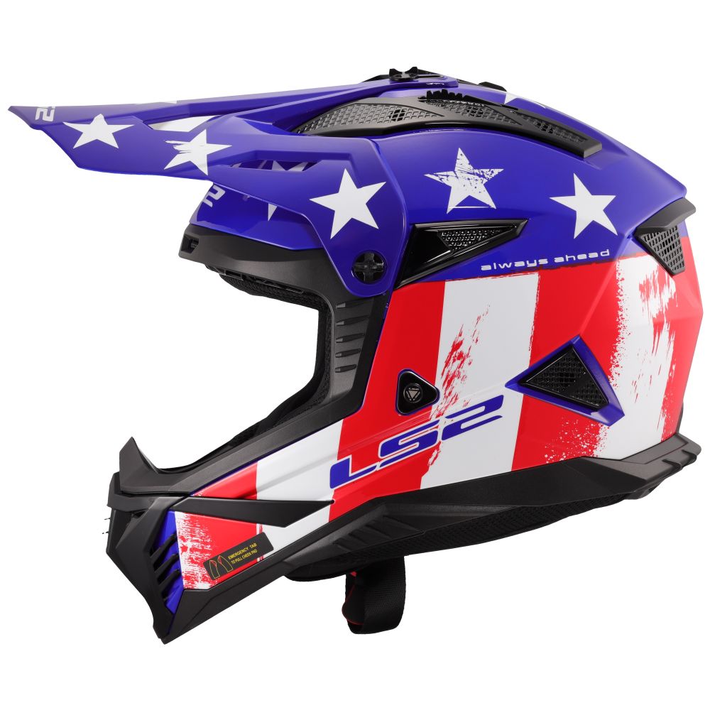 LS2 Gate II Battle Scar Full Face MX Offroad Helmet - Pick Size & Color - Image 10