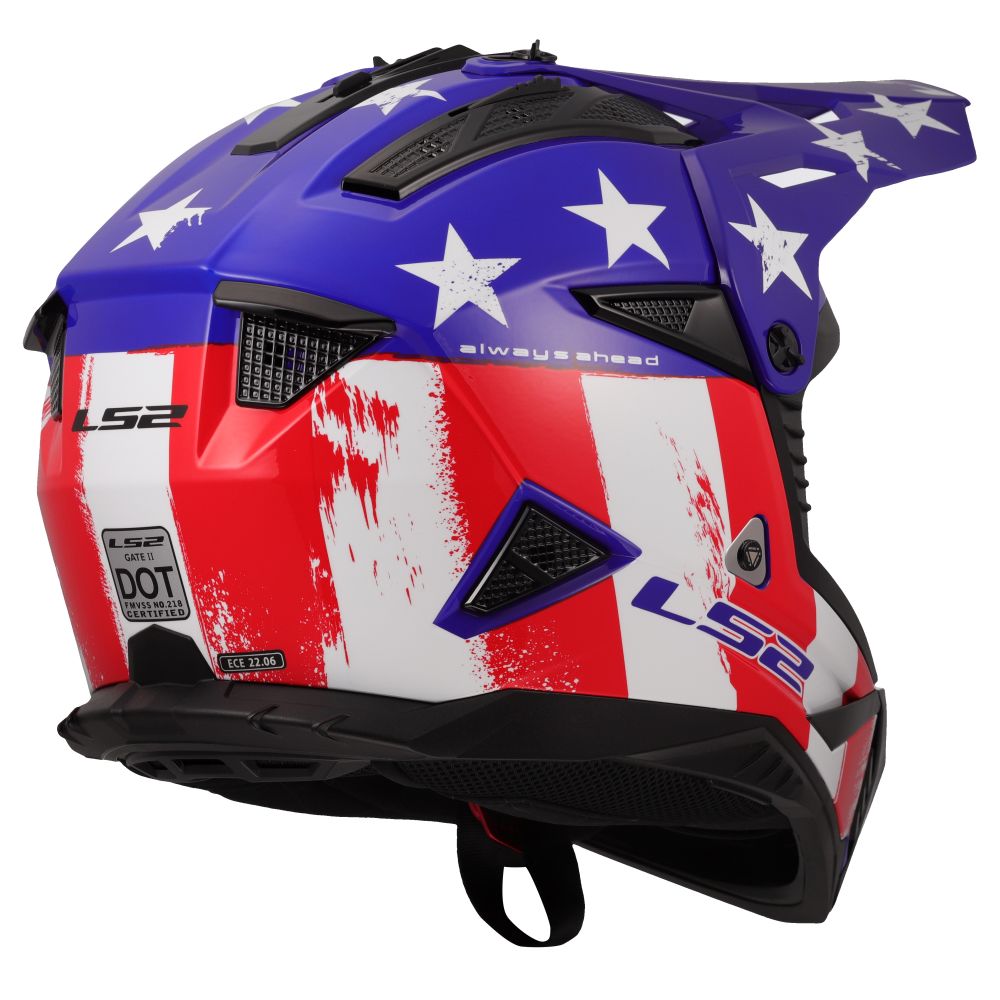 LS2 Gate II Battle Scar Full Face MX Offroad Helmet - Pick Size & Color - Image 13