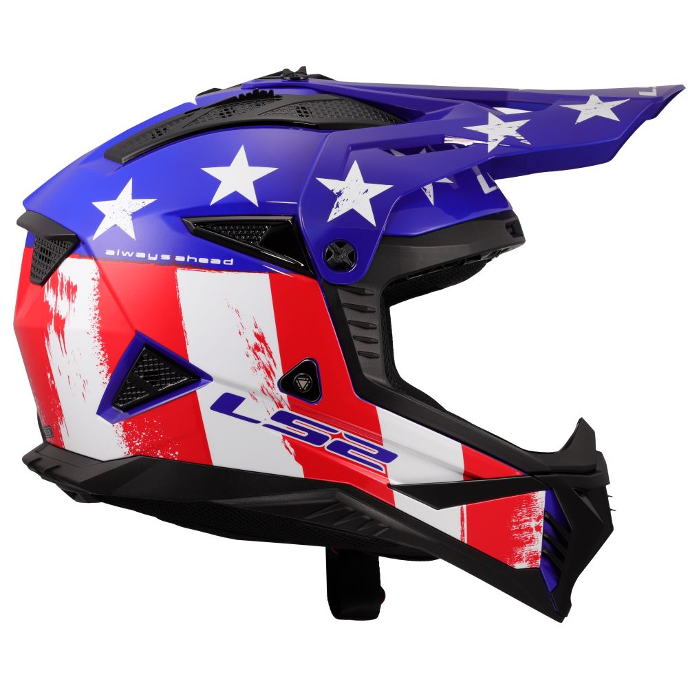 LS2 Gate II Battle Scar Full Face MX Offroad Helmet - Pick Size & Color - Image 14