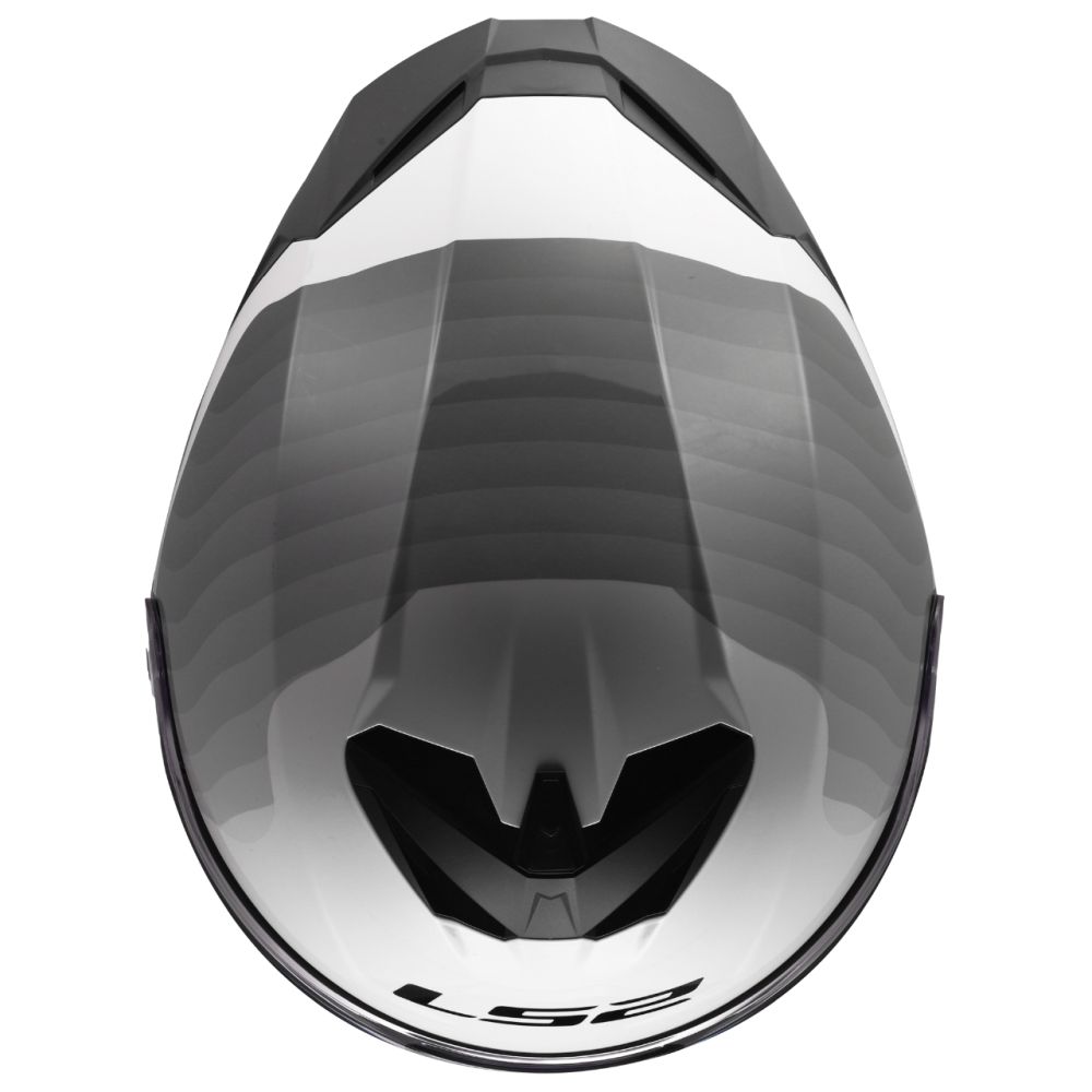 LS2 Rapid III Flow Gloss White/Gray/Black Full Face Street Motorcycle Helmet - Image 8