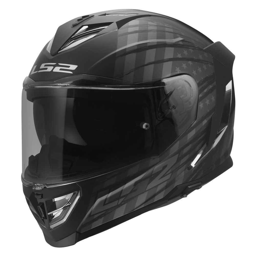 LS2 Assault III Flag Full Face Street Motorcycle Helmet - Pick Size & Color - Image 3