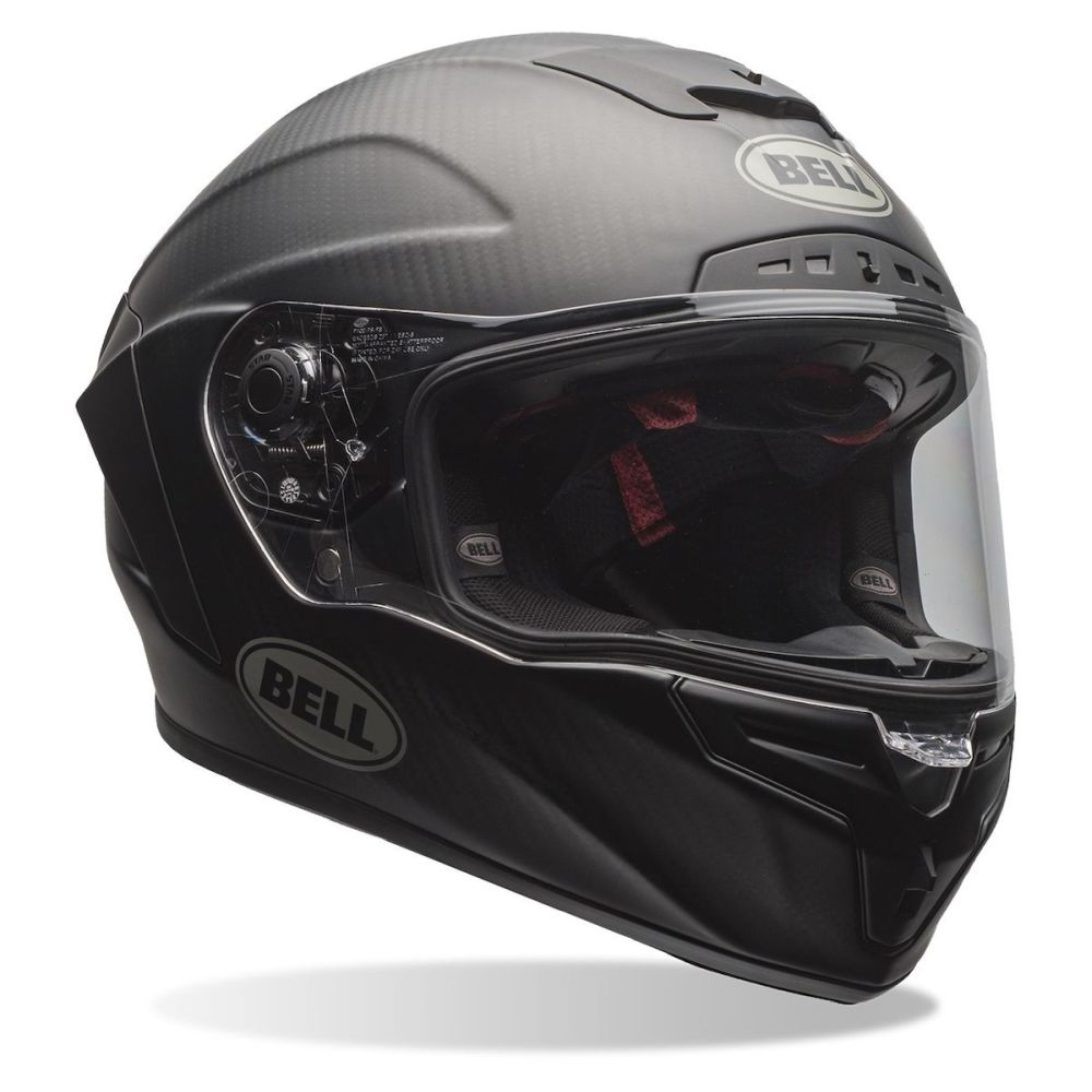 Bell Race Star DLX Flex Solid Full Face Street Motorcycle Helmet Matte Black - Image 3