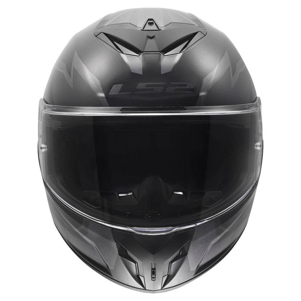 LS2 Rapid III Xtrem Matte Black/Gray Full Face Street Motorcycle Helmet - Image 5