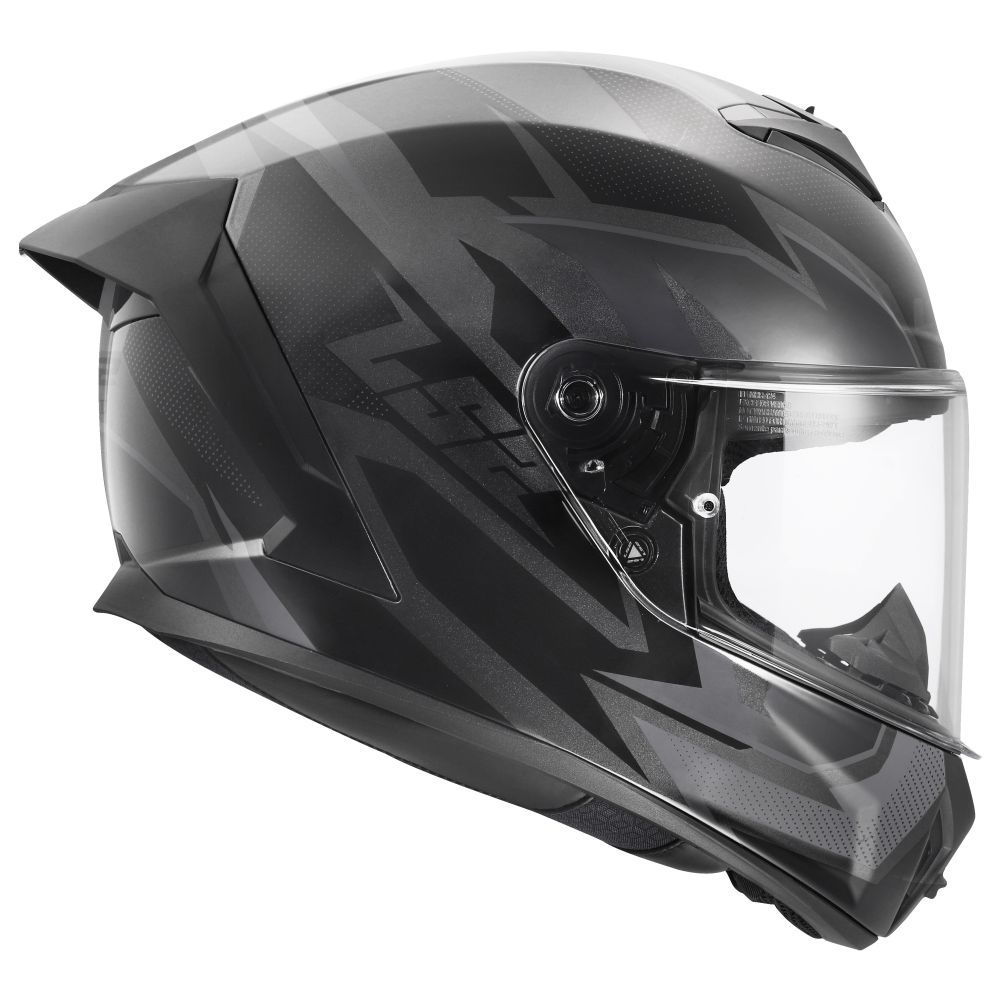 LS2 Rapid III Xtrem Matte Black/Gray Full Face Street Motorcycle Helmet - Image 7